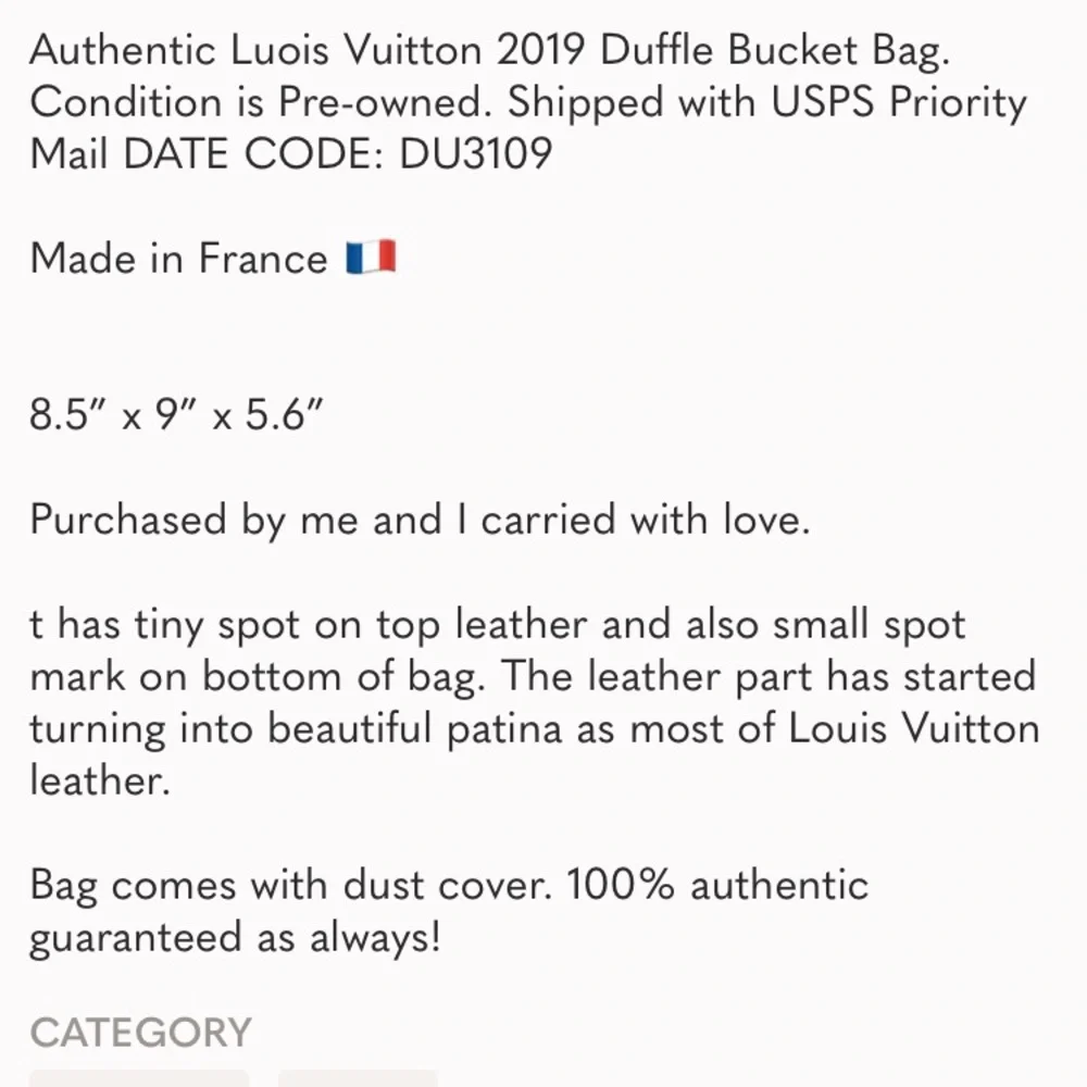 BUCKET DUFFLE LOUIS VUITTON CROSSBODY - Picture 13 of 13